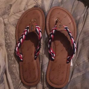 New in Box Nautica Flip Flops